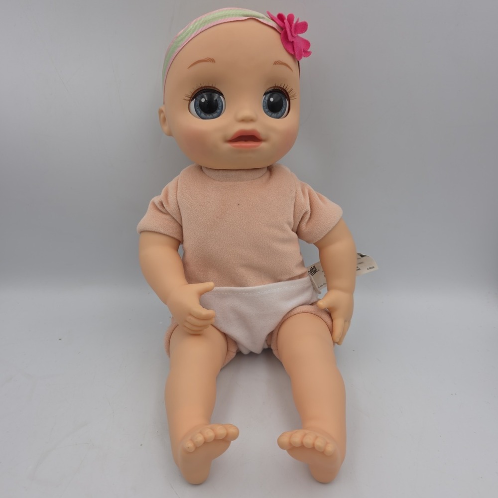 Baby Alive As Real Can Be Hasbro Blonde With Blue Eyes Interactive Tested &Works